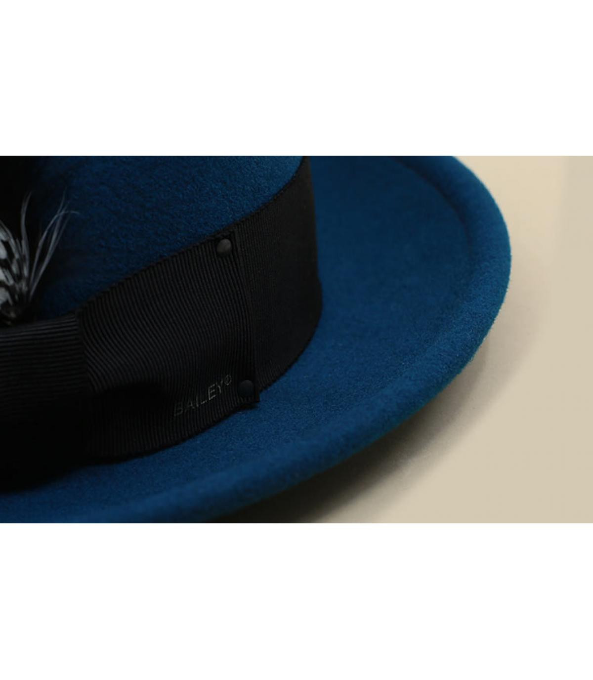 feltro di anatra blu trilby